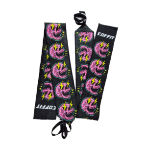MUÑEQUERAS TELA CALAVERA