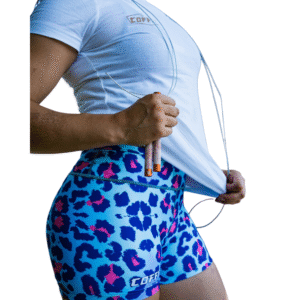 SHORT ANIMAL PRINT AZUL
