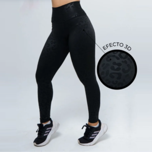 CALZA MUJER 3D EFECTO LEOPARDO