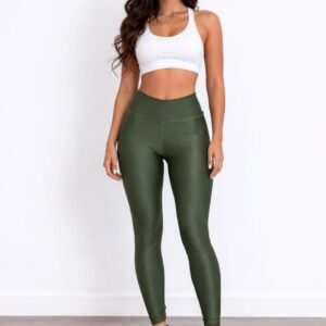 CALZA MUJER VERDE MILITAR
